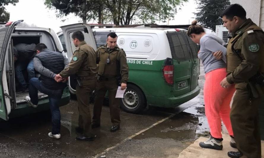 Los 3 detenidos en la carretera tras robo en Paillaco quedaron en prisión preventiva 