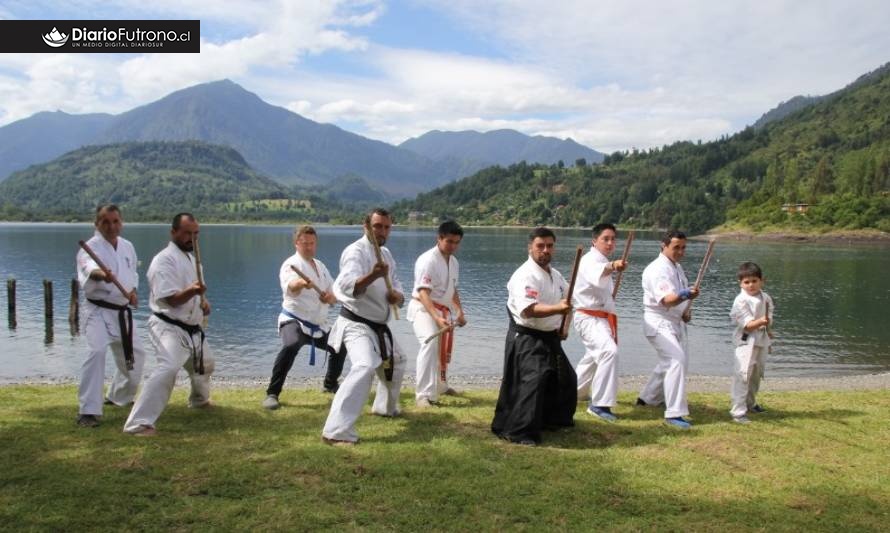 Shihan Alejandro Valdivia realizó seminario de "bo" en Llifén