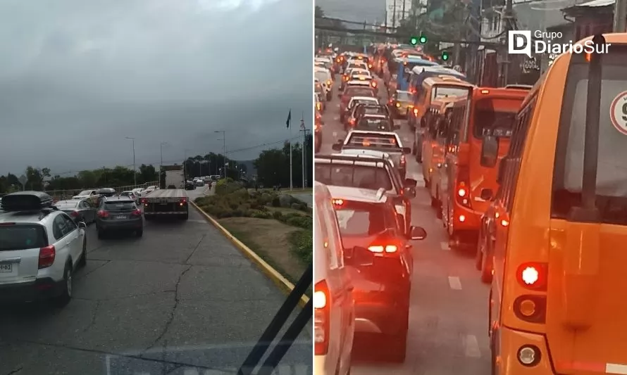 Camión en panne generó gran congestión en puente Pedro de Valdivia 