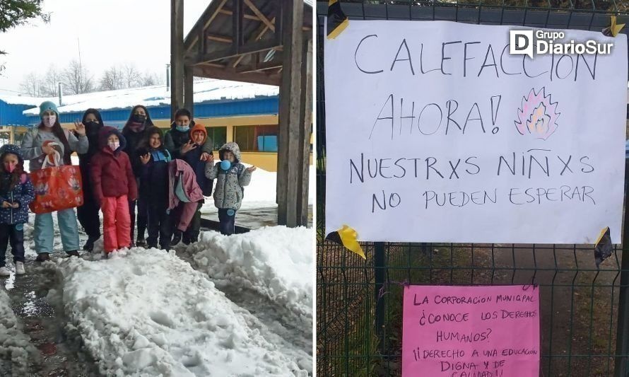 Lago Azul, la escuela cordillerana que exige mejores condiciones para sus estudiantes 