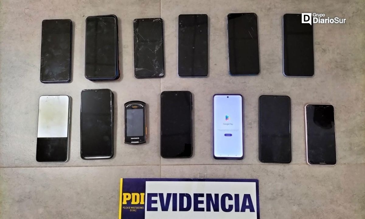 Un detenido por posesión de drogas y celulares robados en Valdivia