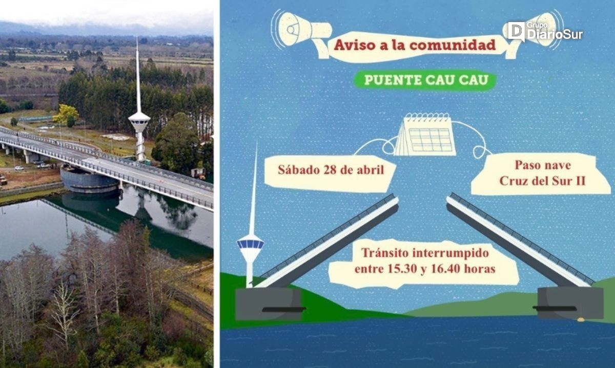 Puente Cau-Cau abrirá sus brazos este domingo